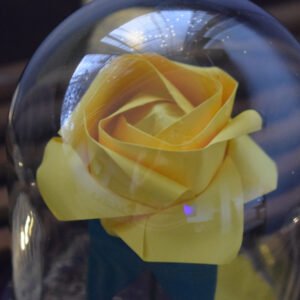 Cúpula de rosa de origami